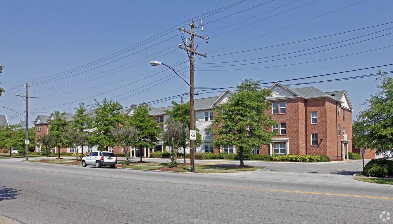 Exterior, Facade, Brick Facade, Condo Building