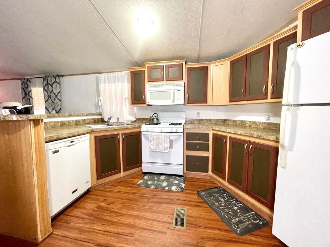 Interior, Kitchen, Wood Texture Flooring