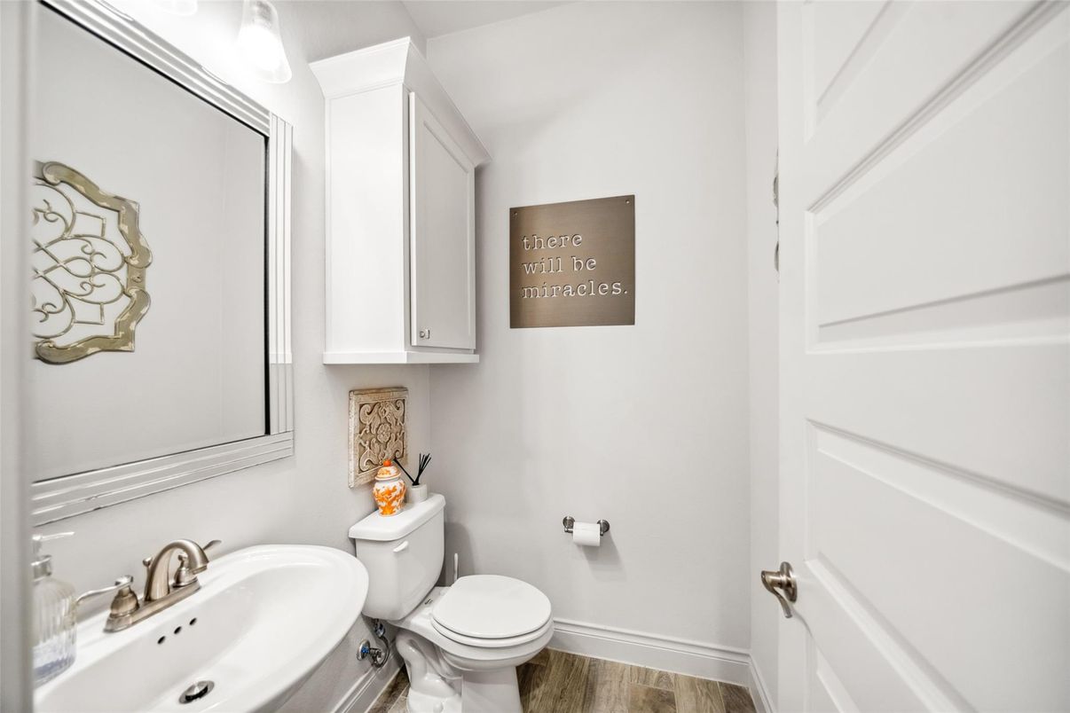 Bathroom, Interior, Wood Texture Flooring