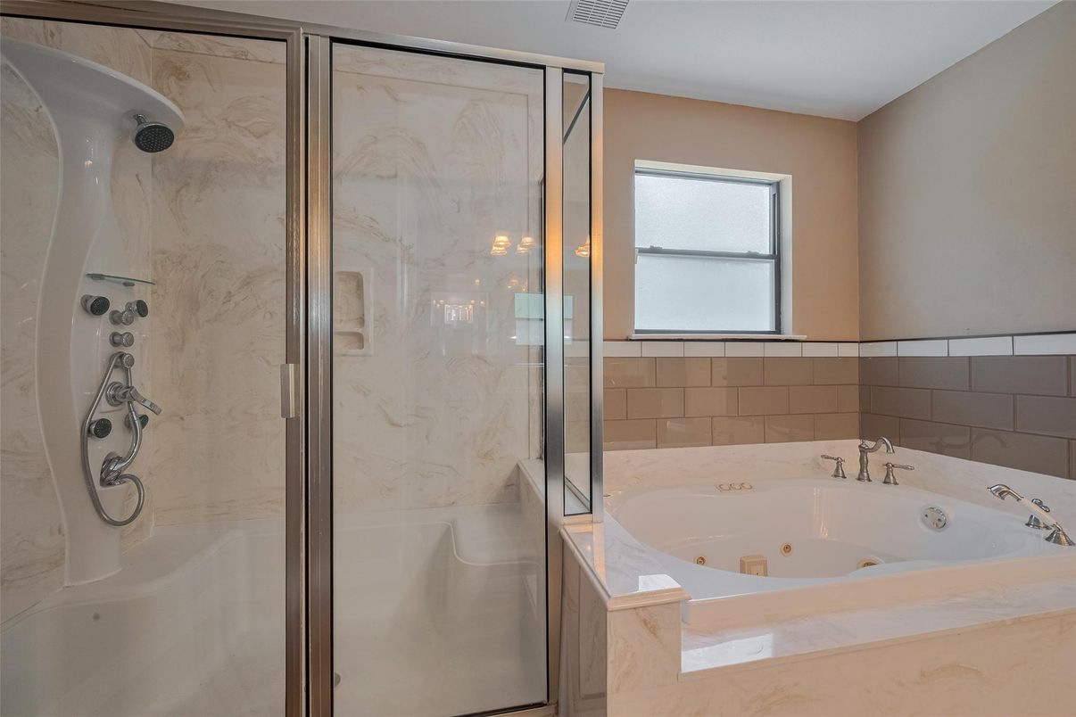 Bathroom, Glass Shower, Interior, Marble Walls
