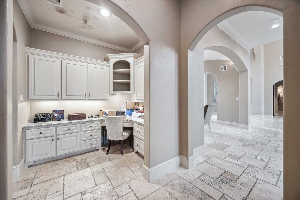 Home Office, Interior, Recessed Lighting