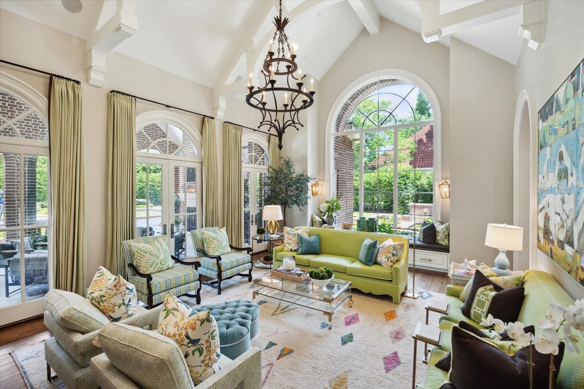 Chandelier, Interior, Living room, Wood Texture Flooring