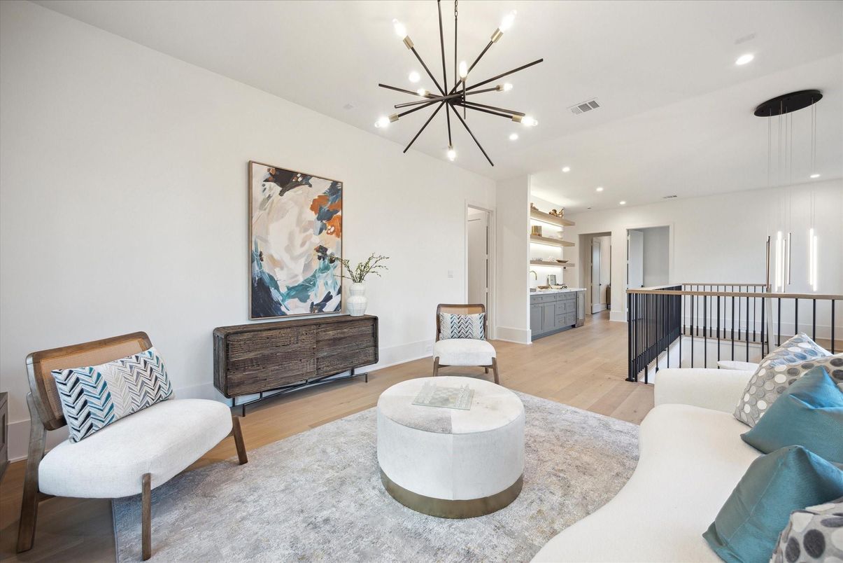 Interior, Pendant Lights, Recessed Lighting, Wood Texture Flooring