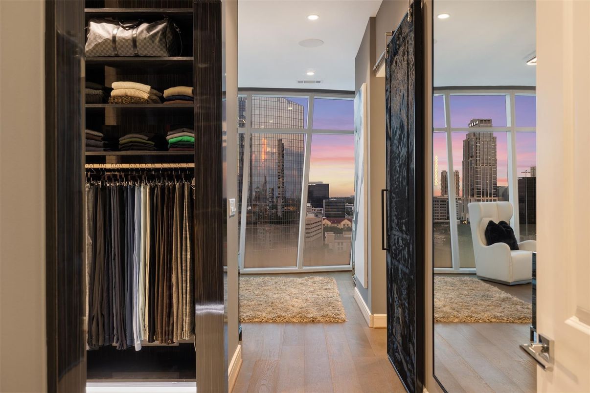 Interior, Recessed Lighting, Walk-in Closets, Wood Texture Flooring