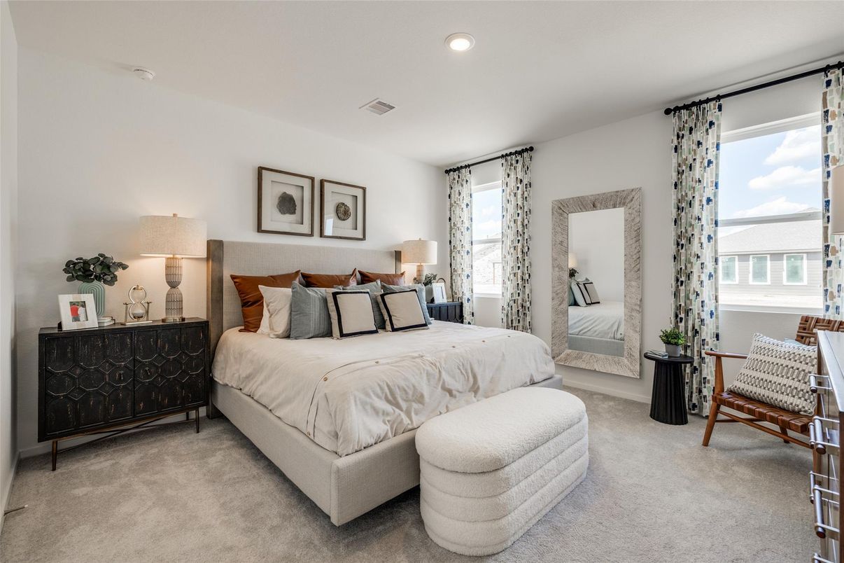 Bedroom, Interior, Recessed Lighting