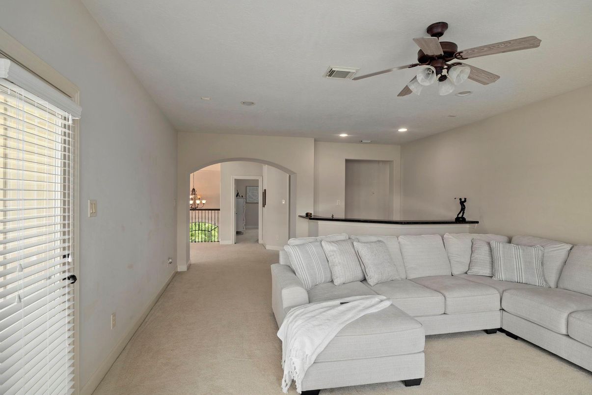Interior, Living room, Recessed Lighting