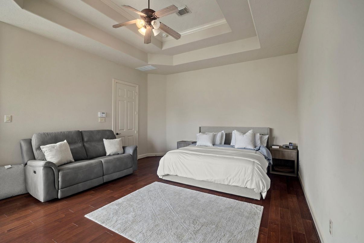 Bedroom, Interior, Wood Texture Flooring