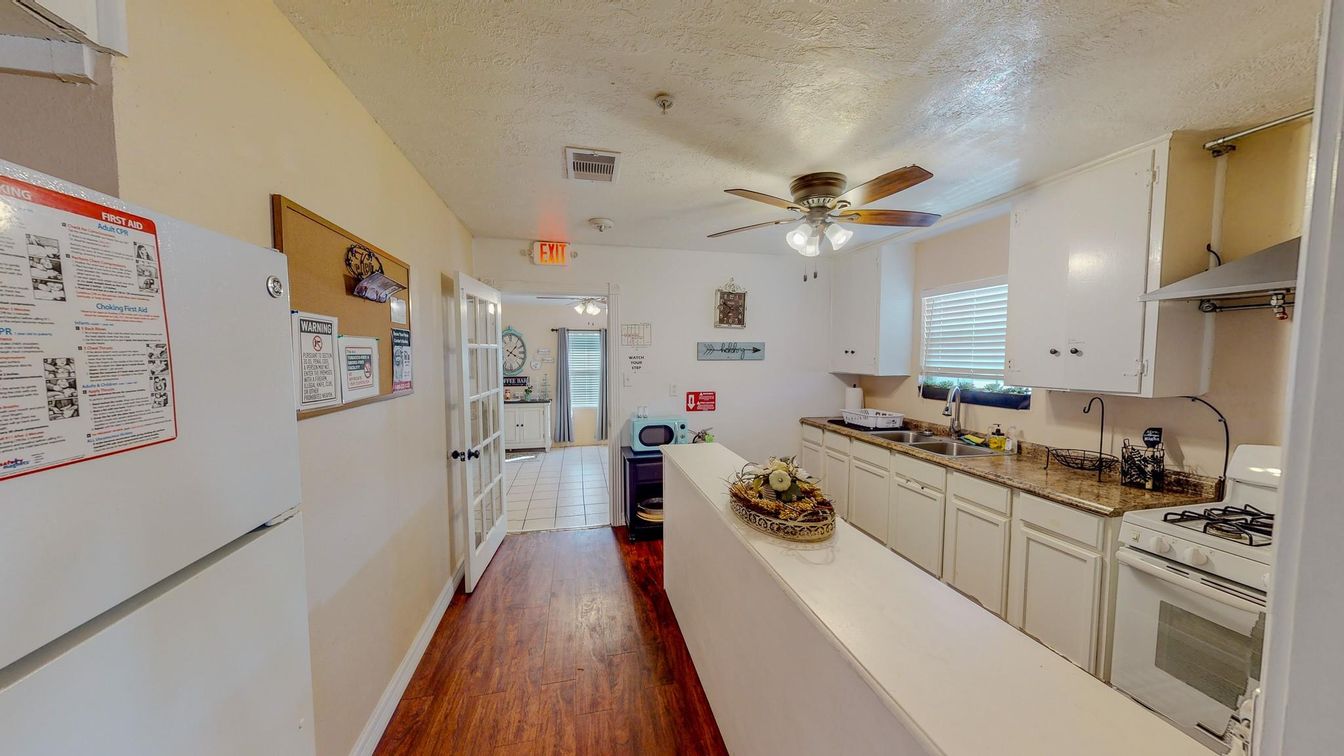 Interior, Kitchen, Wood Texture Flooring