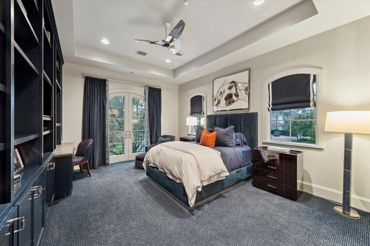 Bedroom, Interior, Recessed Lighting