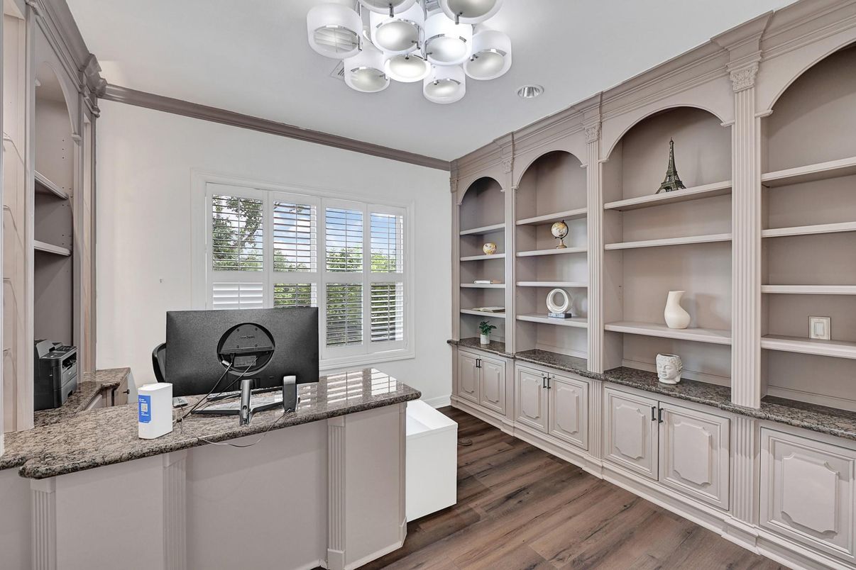 Home Office, Interior, Wood Texture Flooring