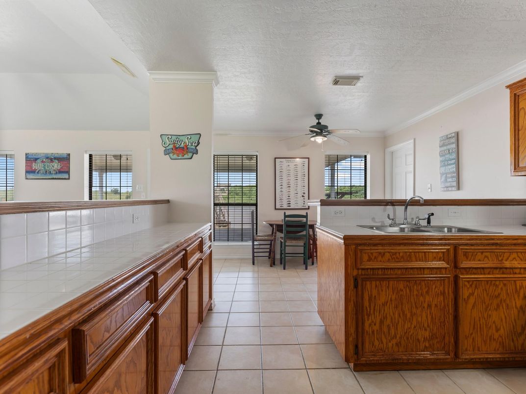 Dining room, Interior, Kitchen, Tile Countertops