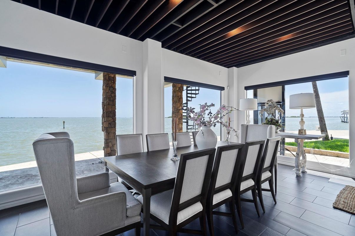 Dining room, Interior, Water, Wood Texture Flooring