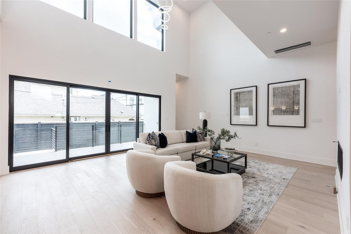 Interior, Living room, Recessed Lighting, Water, Wood Texture Flooring