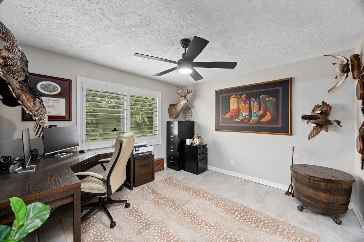 Home Office, Interior, Wood Texture Flooring