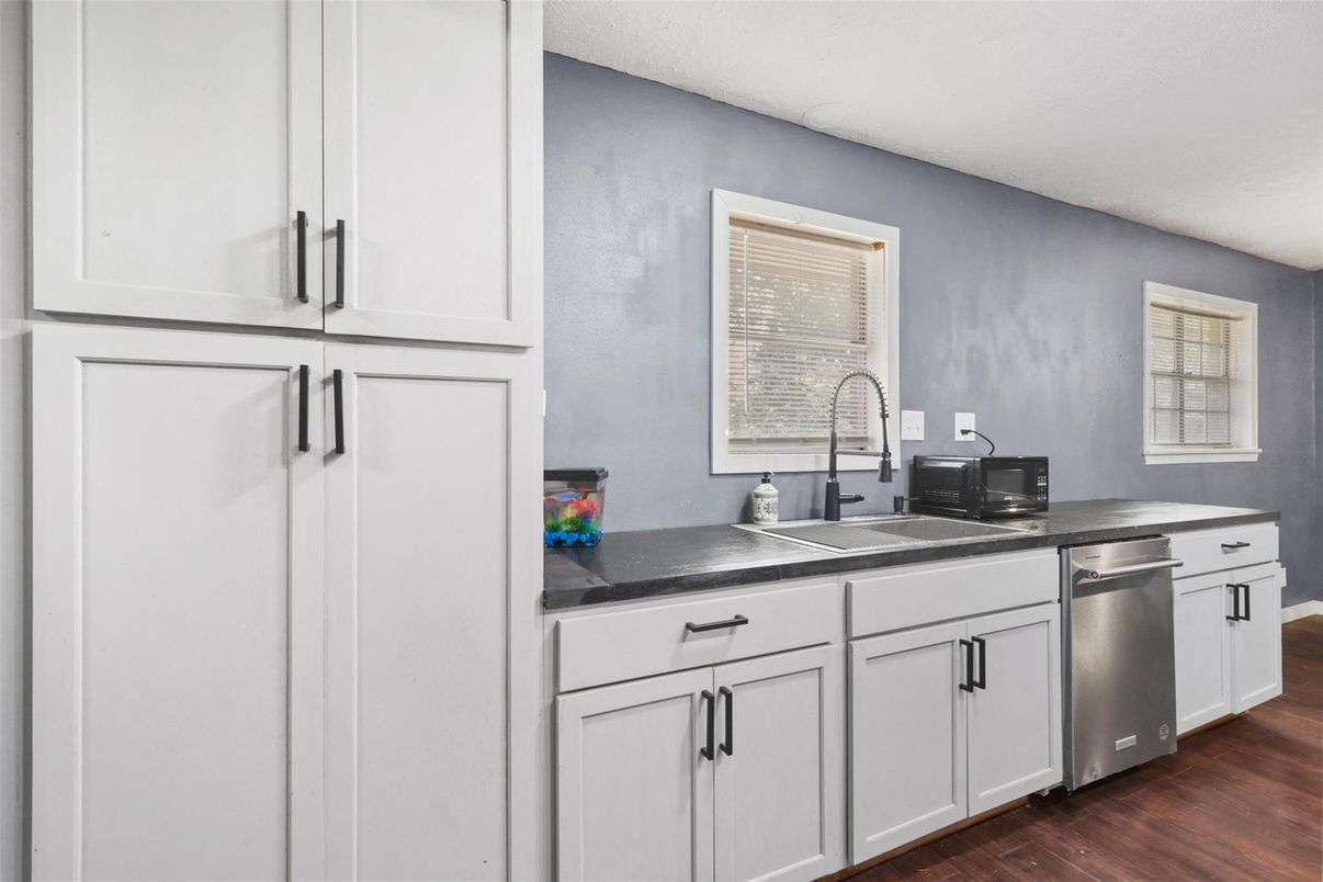 Interior, Kitchen, Wood Texture Flooring