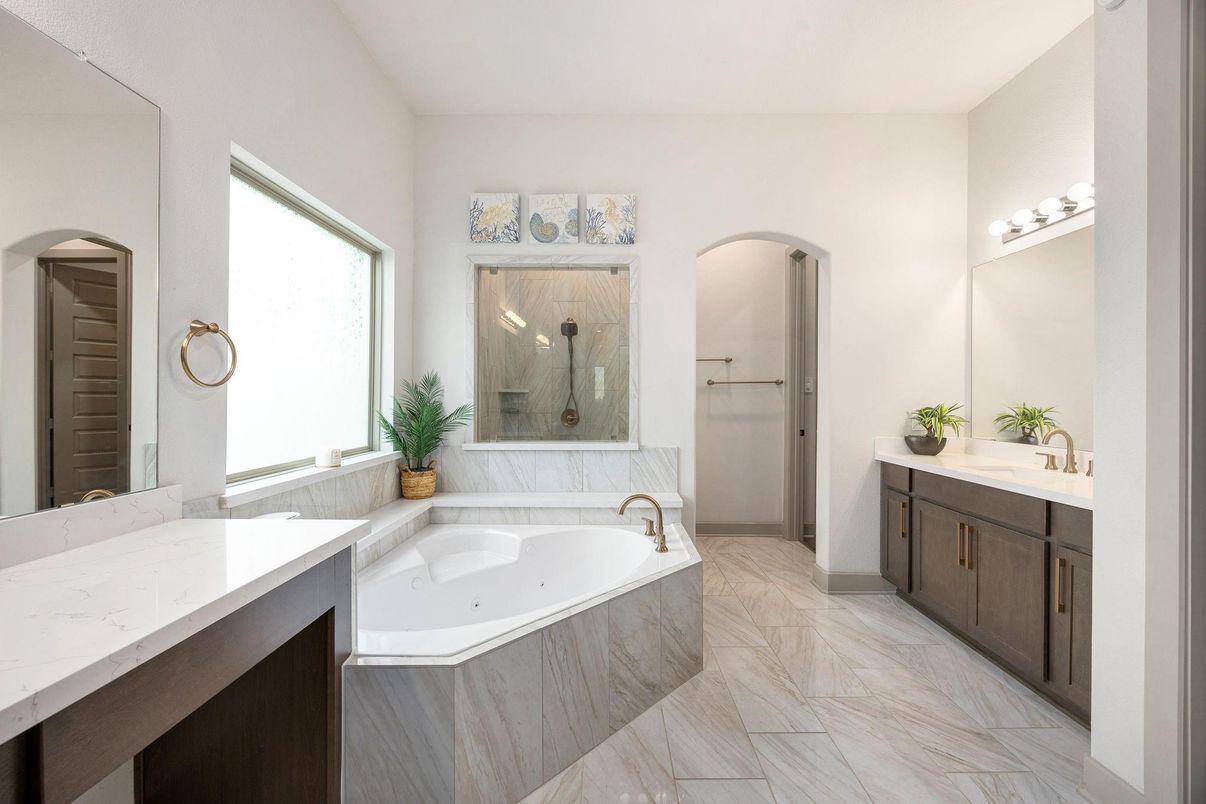 Bathroom, Dual Sink Vanities, Interior, Marble