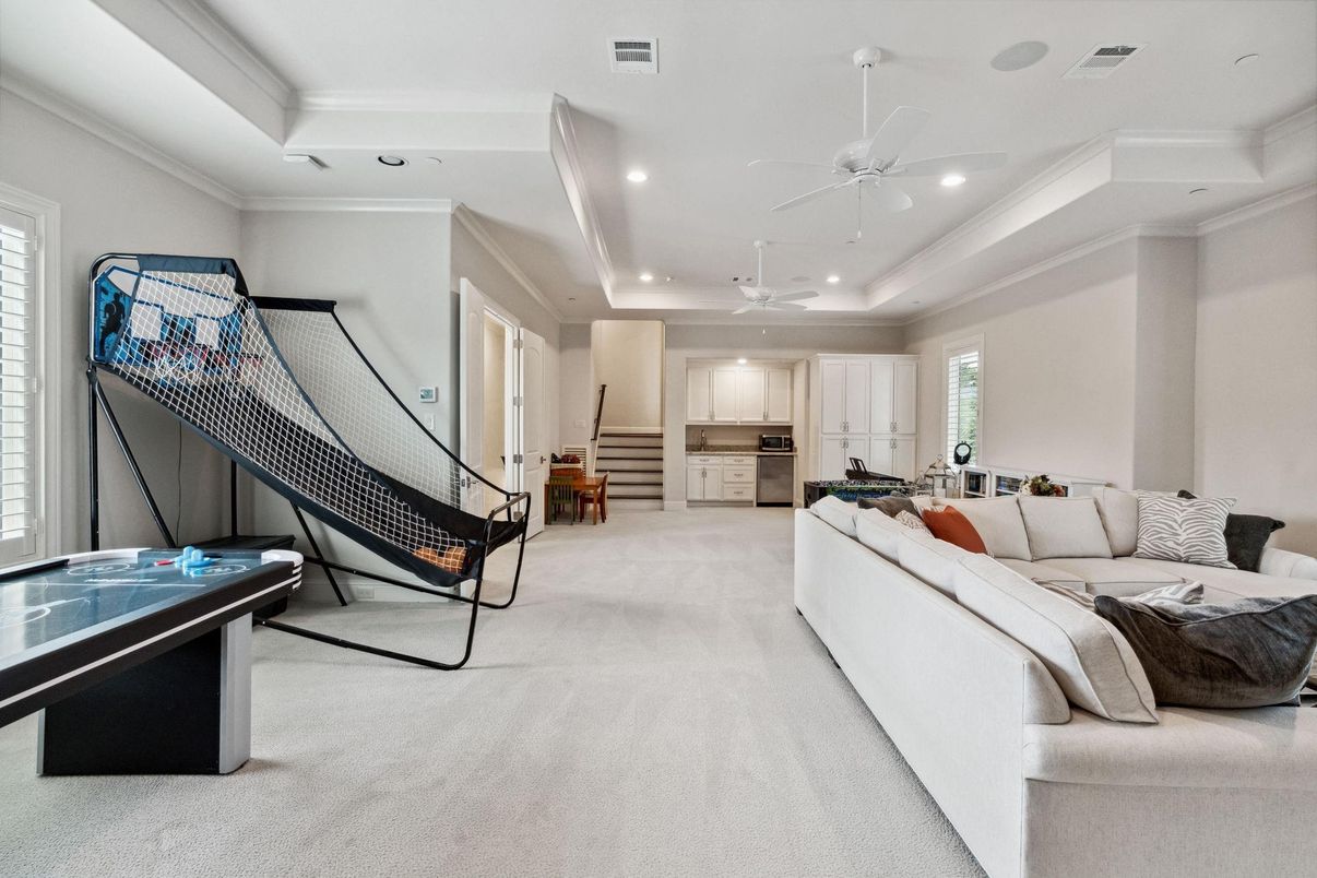 Interior, Living room, Recessed Lighting