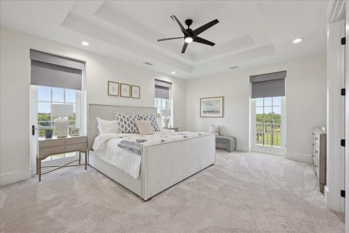 Bedroom, Interior, Recessed Lighting