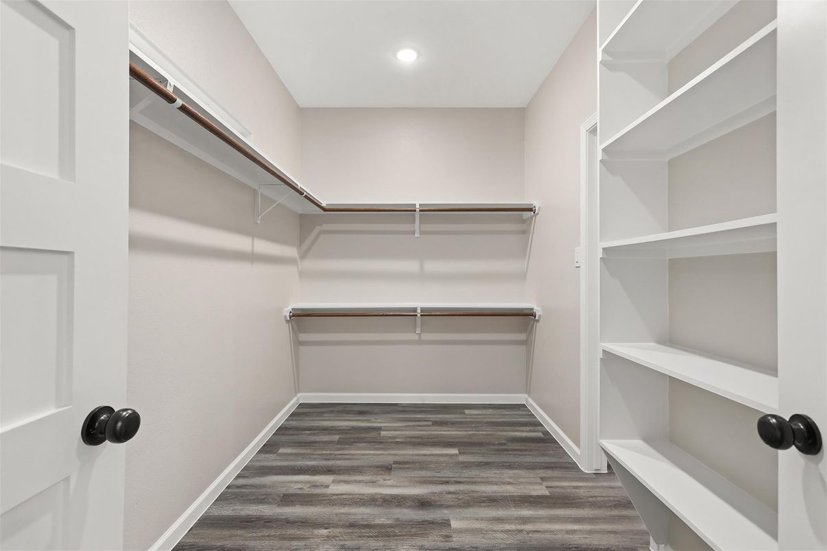 Interior, Recessed Lighting, Walk-in Closets, Wood Texture Flooring
