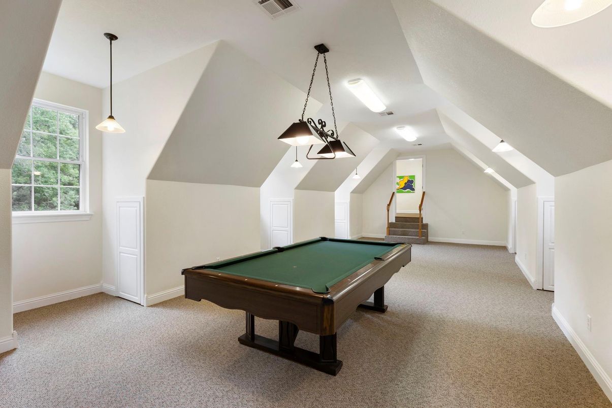 Billiard Table, Game Room, Interior, Pendant Lights
