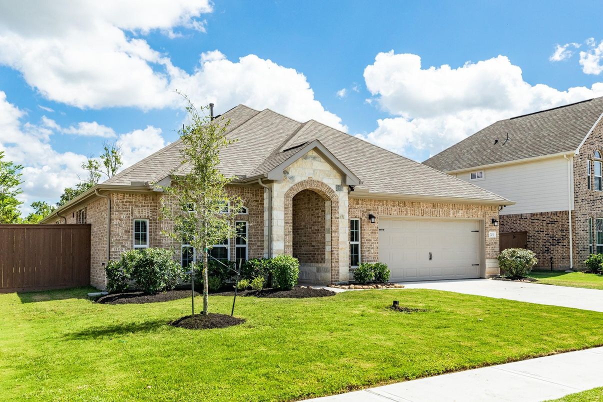 Attached, Exterior, Facade, Brick Facade, Brick Traditional