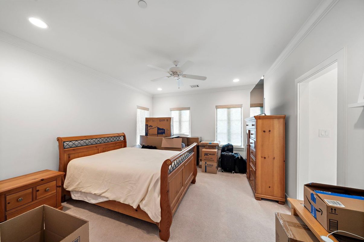 Bedroom, Interior, Recessed Lighting