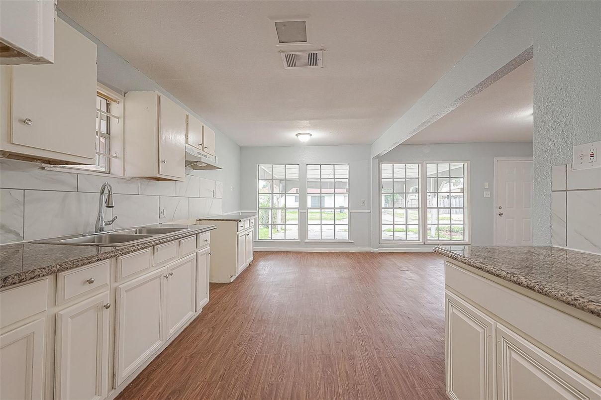 Interior, Kitchen, Wood Texture Flooring