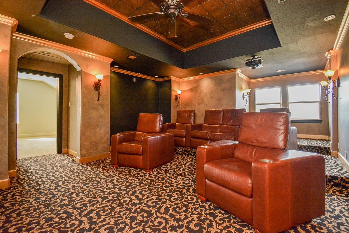 Home Theatre Room, Interior, Projection Screen, Recessed Lighting, Theatre Room