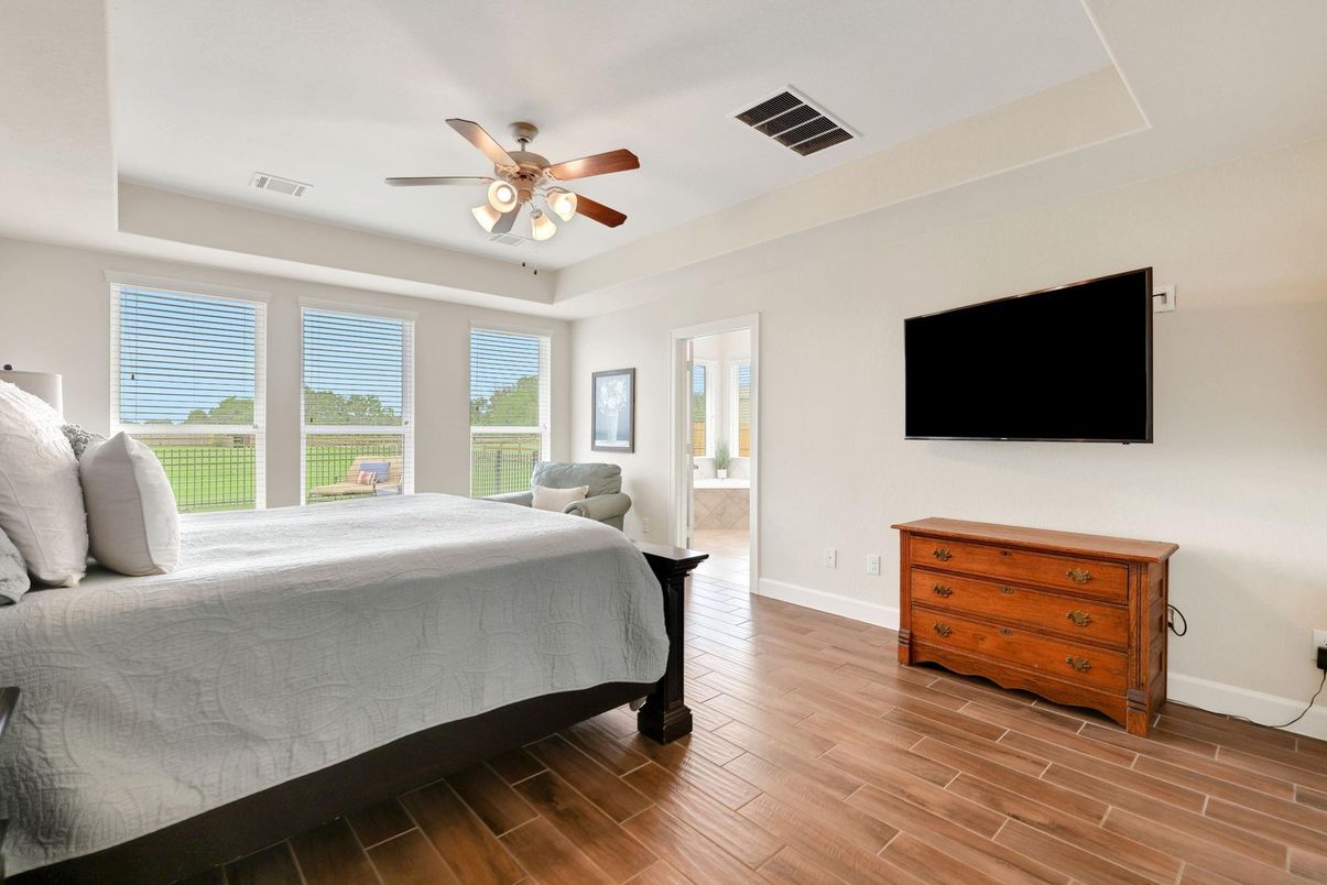 Bedroom, Interior, Wood Texture Flooring