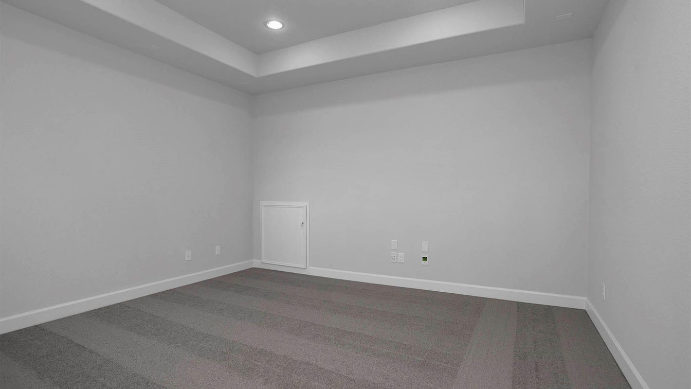 Empty room, Interior, Recessed Lighting