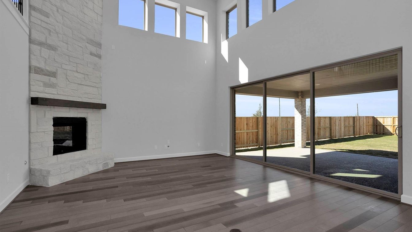 Fireplace, Interior, Wood Texture Flooring