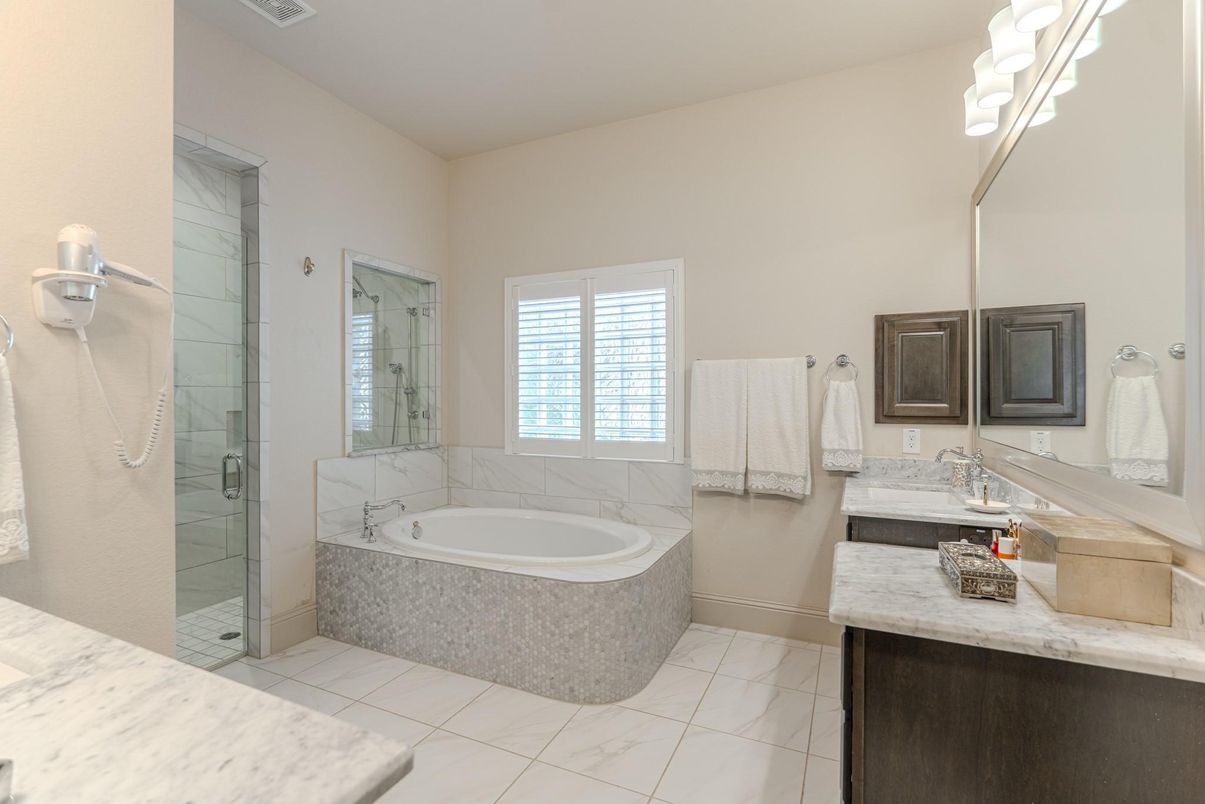 Bathroom, Glass Shower, Interior, Marble