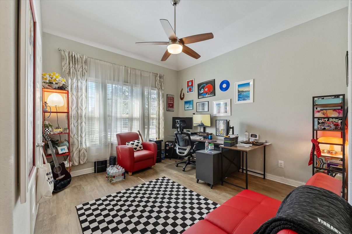 Home Office, Interior, Wood Texture Flooring