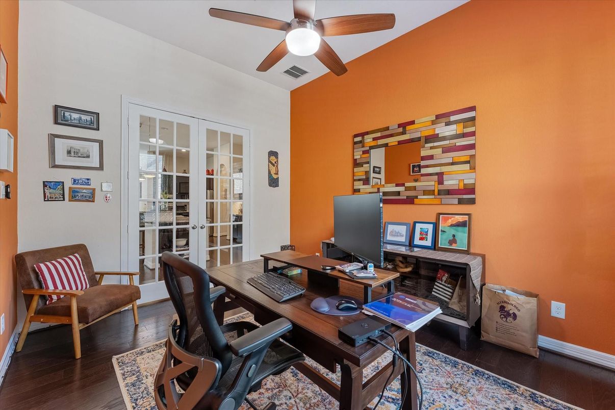 Home Office, Interior, Wood Texture Flooring