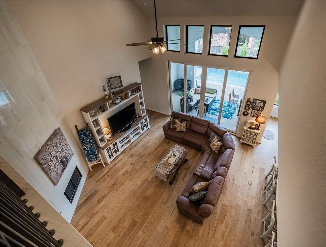 Fireplace, Interior, Living room, Water, Wood Texture Flooring