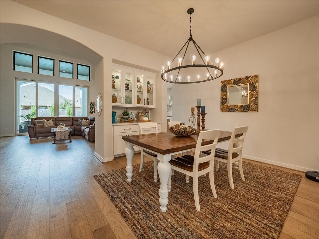 Chandelier, Dining room, Interior, Living room, Wood Texture Flooring