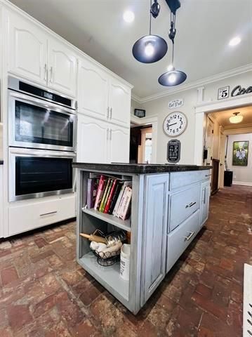 Interior, Kitchen, Pendant Lights, Recessed Lighting, Stainless Steel Appliances