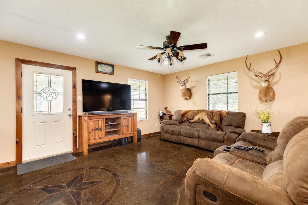 Interior, Living room, Recessed Lighting