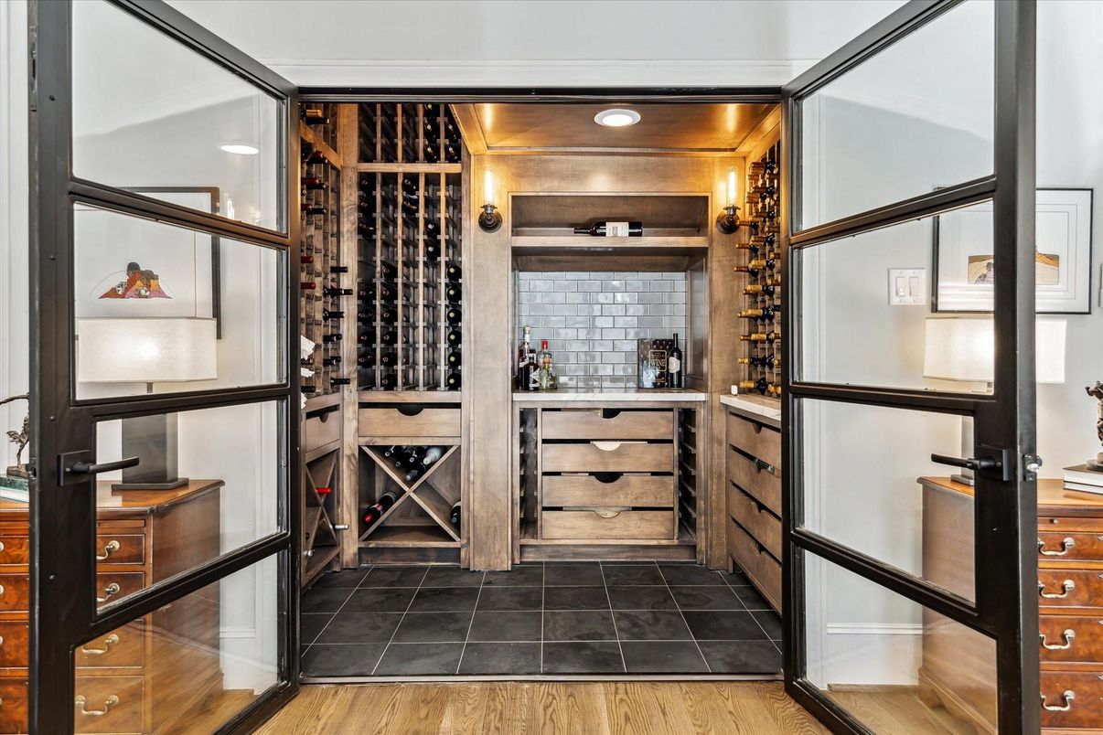 Interior, Recessed Lighting, Wine Storage, Wood Texture Flooring