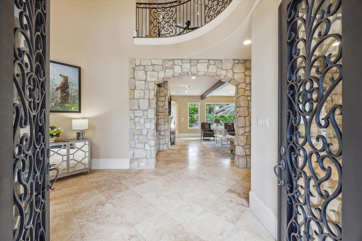 Interior, Recessed Lighting, Stone Walls