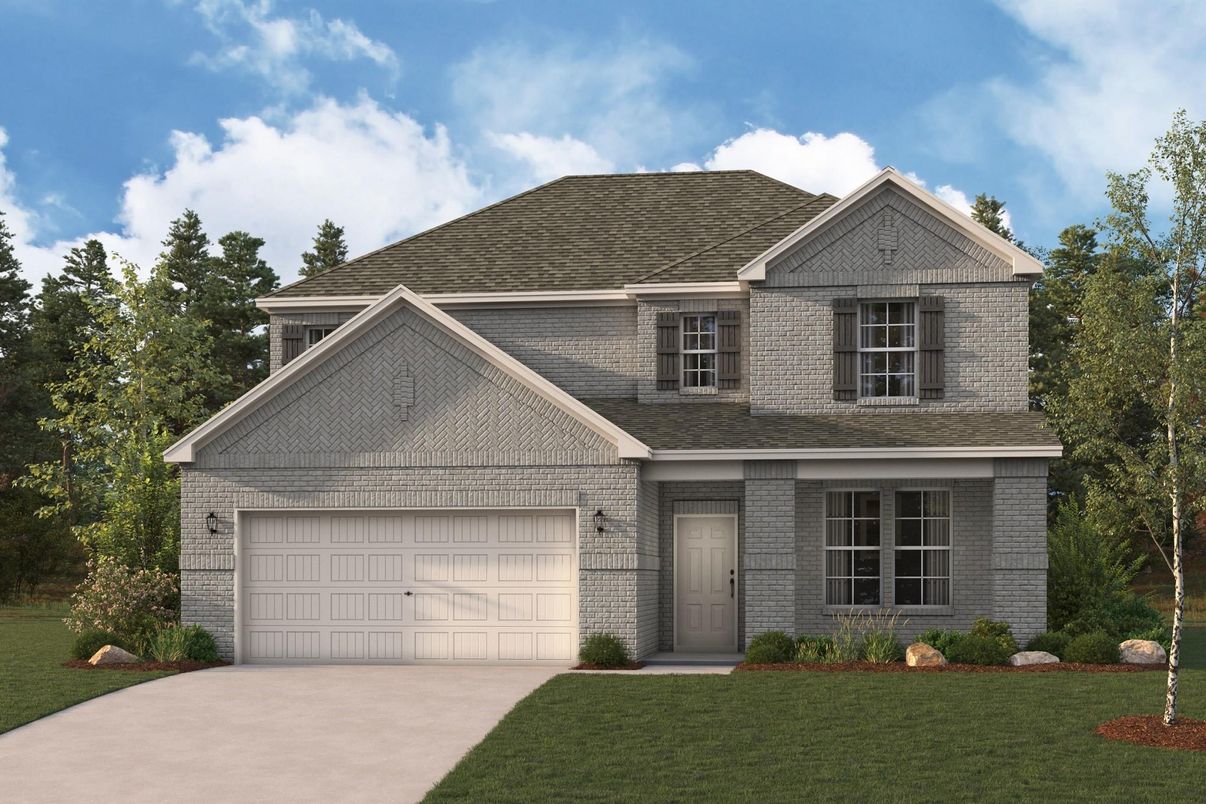 Attached, Exterior, Facade, Brick Traditional
