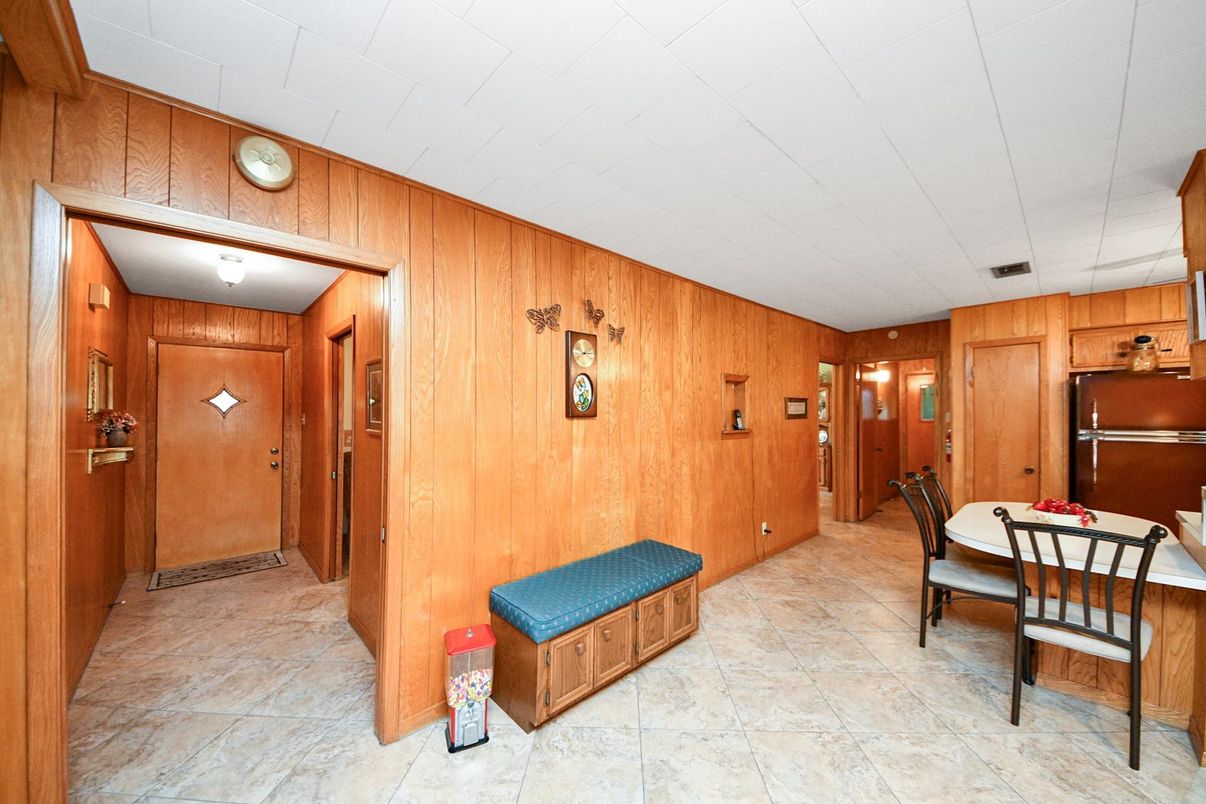 Dining room, Interior, Kitchen, Wooden Walls