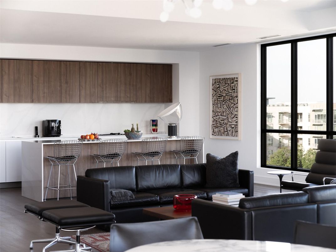 Interior, Kitchen, Living room, Wood Texture Flooring