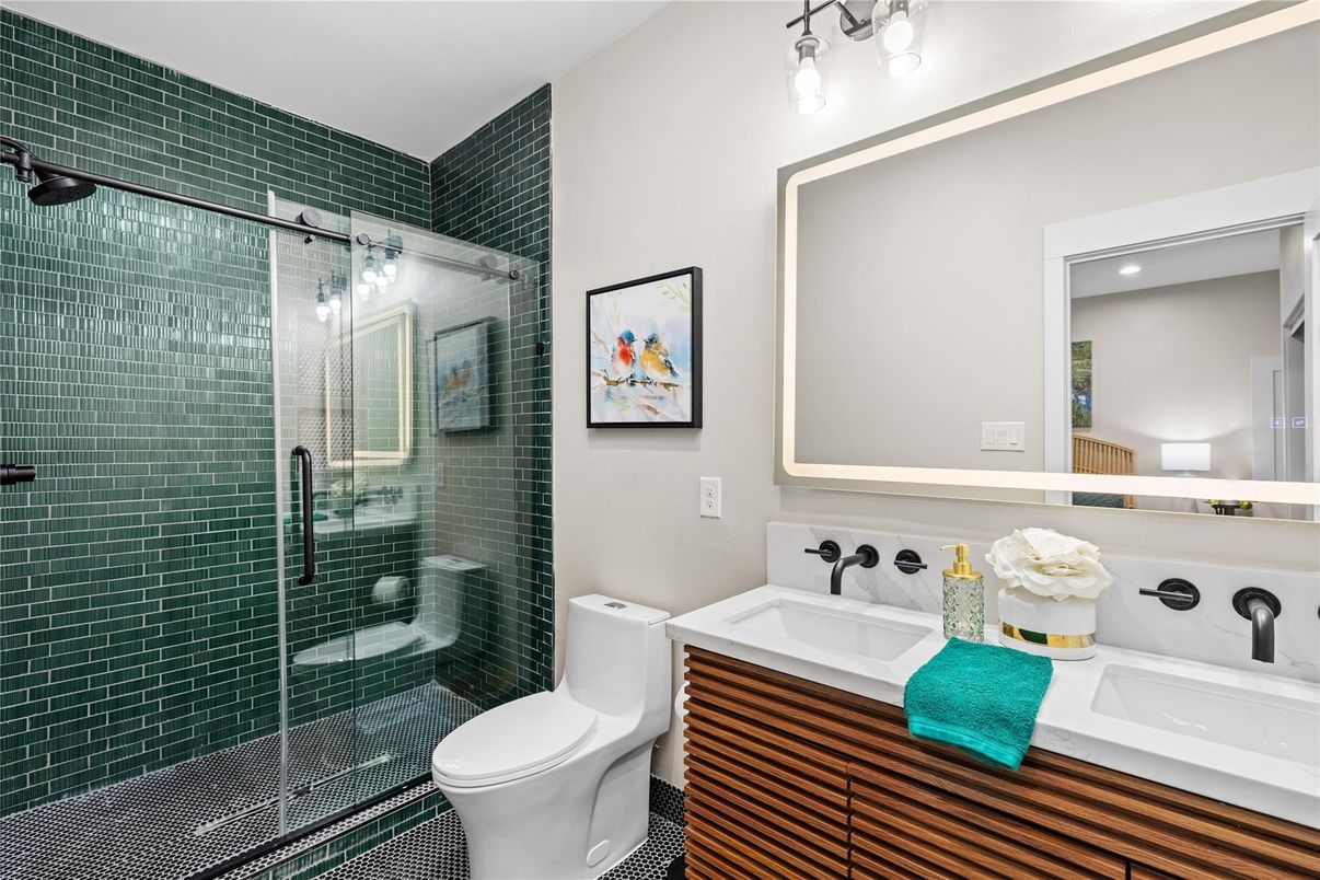 Bathroom, Glass Shower, Interior