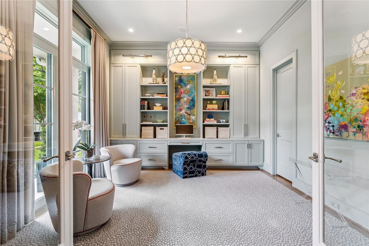 Home Office, Interior, Pendant Lights, Recessed Lighting