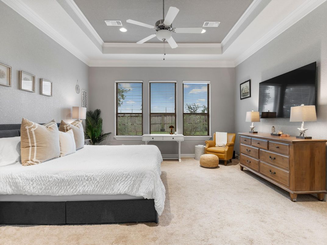 Bedroom, Interior, Recessed Lighting
