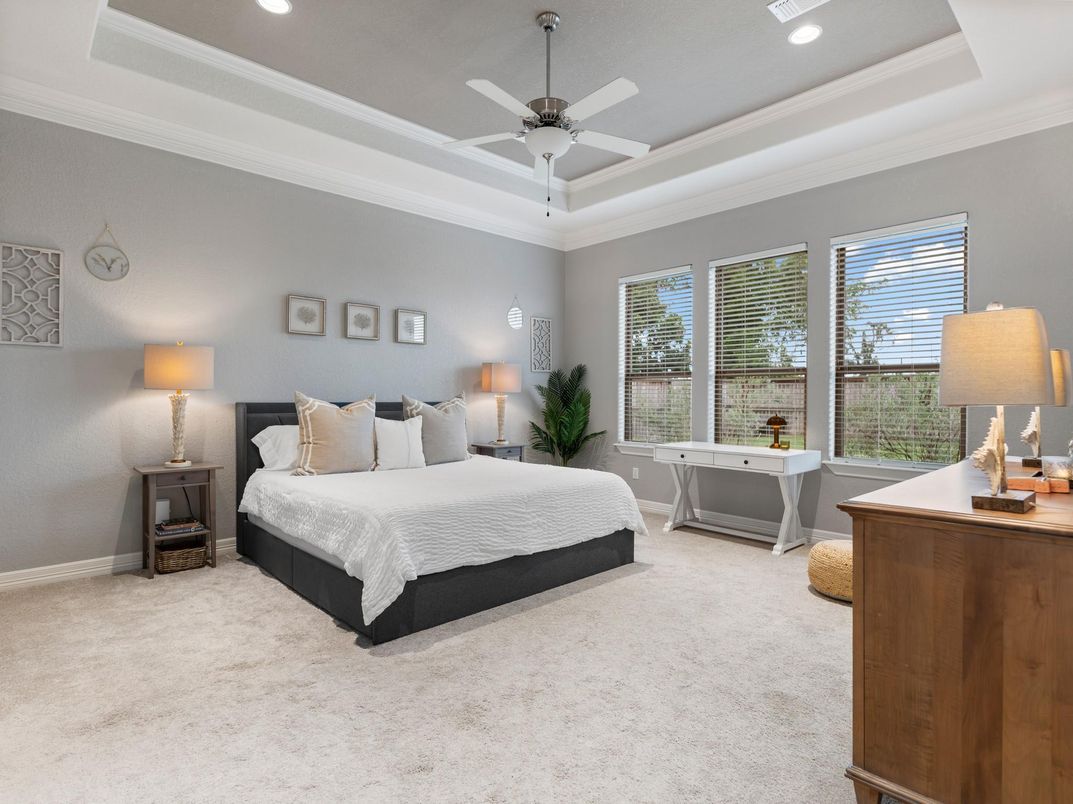 Bedroom, Interior, Recessed Lighting