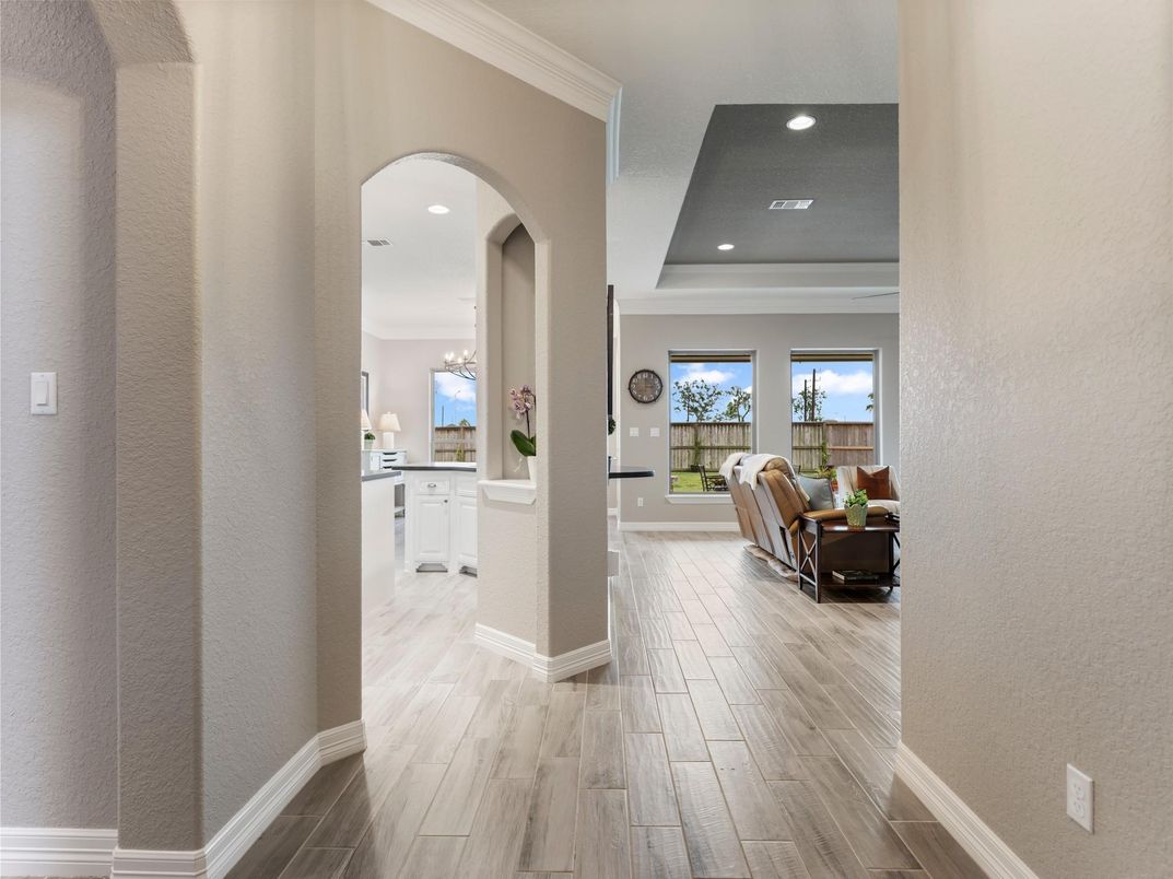 Chandelier, Interior, Pendant Lights, Recessed Lighting, Wood Texture Flooring
