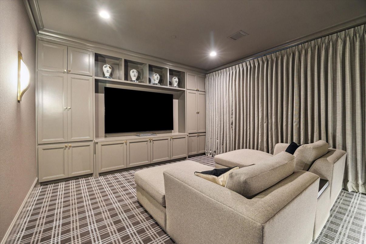 Interior, Living room, Recessed Lighting