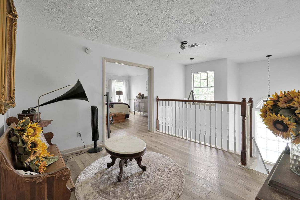 Chandelier, Interior, Wood Texture Flooring